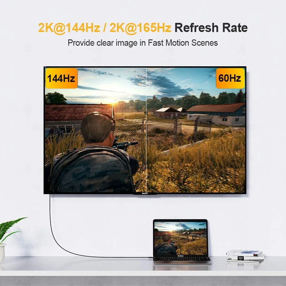 CableCreation USB-C naar DisplayPort kabel 1,8m 4K 60Hz