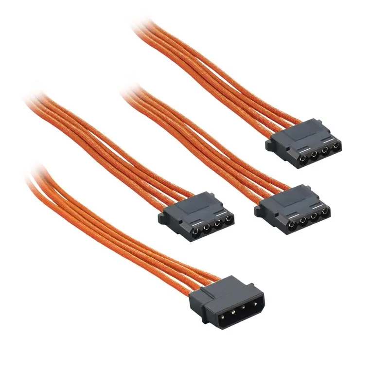 CableMod ModFlex Molex naar 3x Molex adapter 30cm oranje