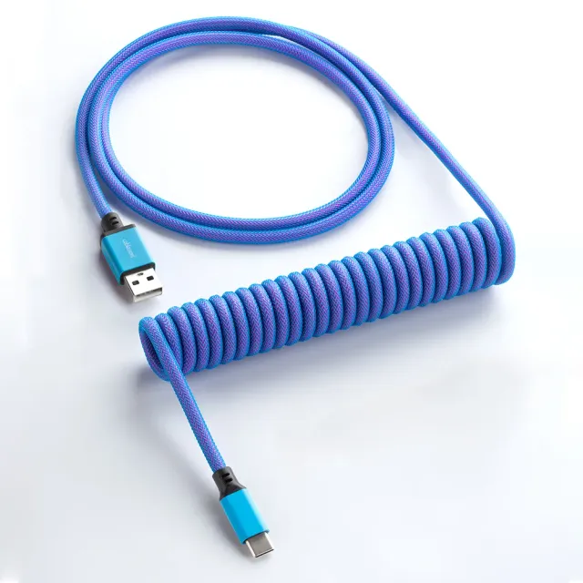 CableMod Classic Coiled keyboard kabel 150cm galaxy blue
