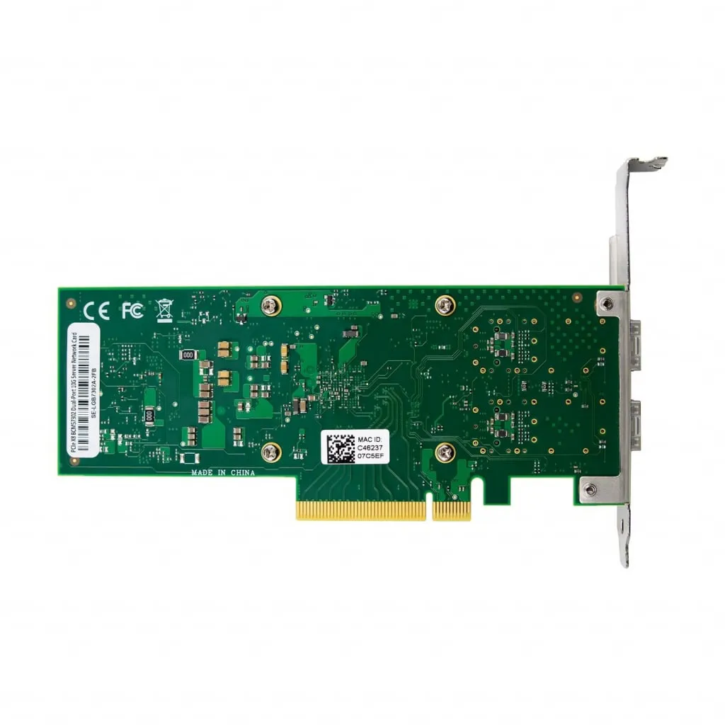 Microconnect BCM57302 netwerkkaart 2x 10G SFP+ PCIe x8