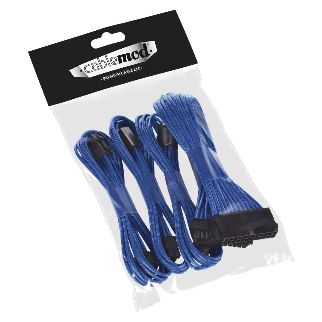 CableMod Classic ModFlex Basic verlengkabelset 6+6-pin blauw