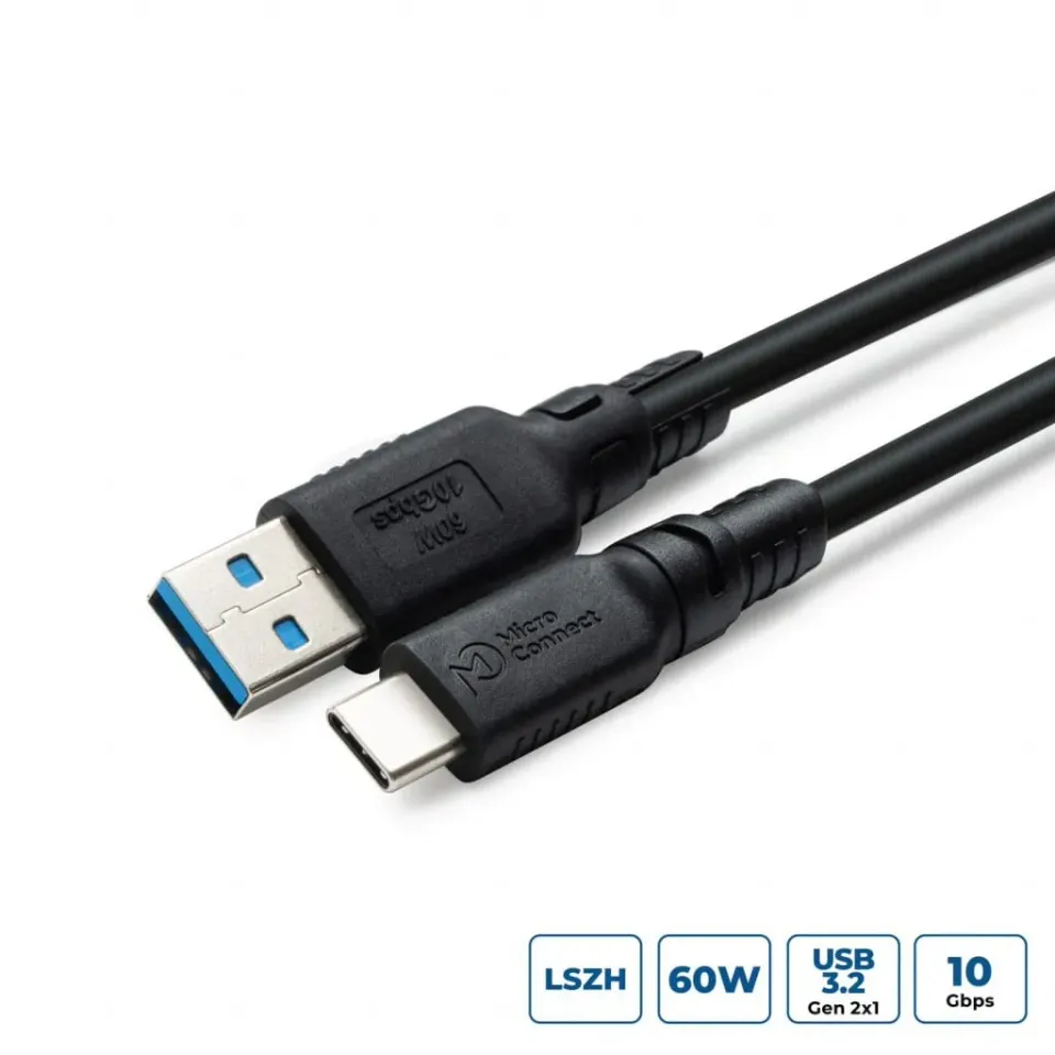 Microconnect ColorFlex USB-C – USB-A kabel 2m 60W
