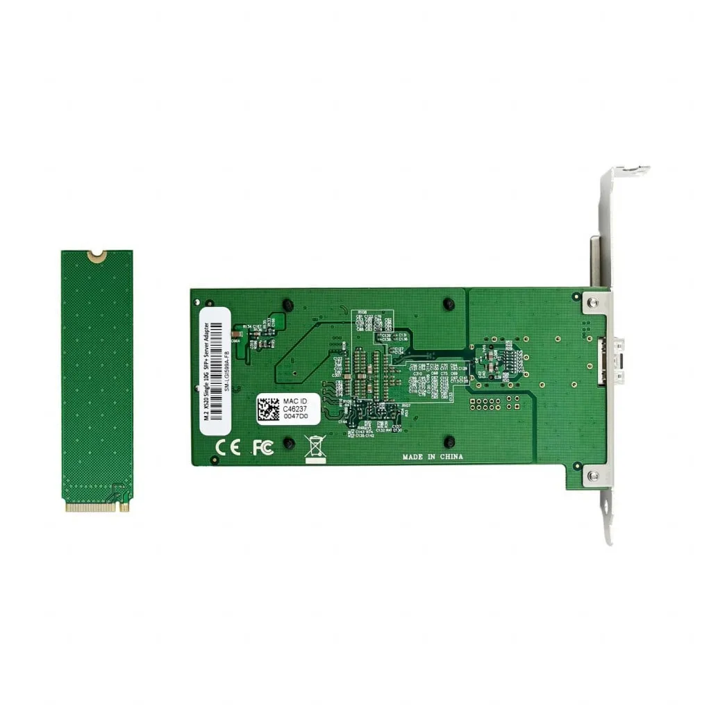 Microconnect X520 M.2 netwerkkaart 10GbE SFP+ single