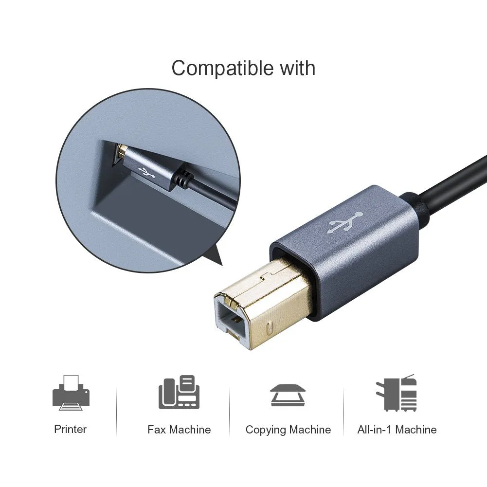 CableCreation USB A naar USB B printerkabel 1,5m