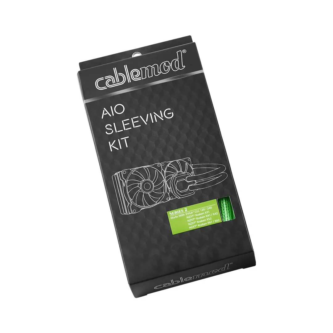 CableMod AIO Sleeving Kit Series 2 lichtgroen