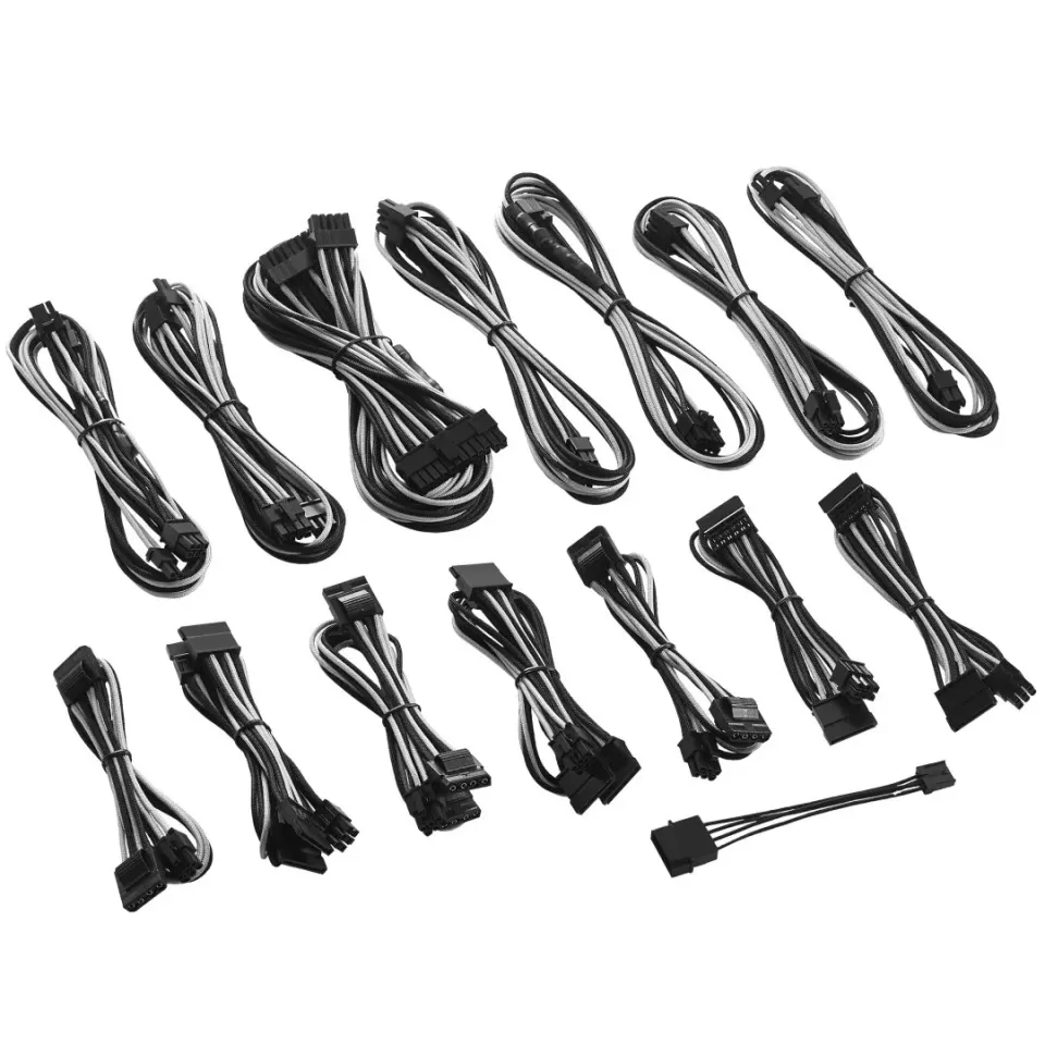 CableMod C-Series Corsair RM RMi RMx kabelset zwart wit