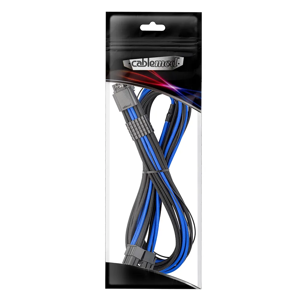 CableMod C-Series Pro 12VHPWR kabel 60cm zwart-blauw