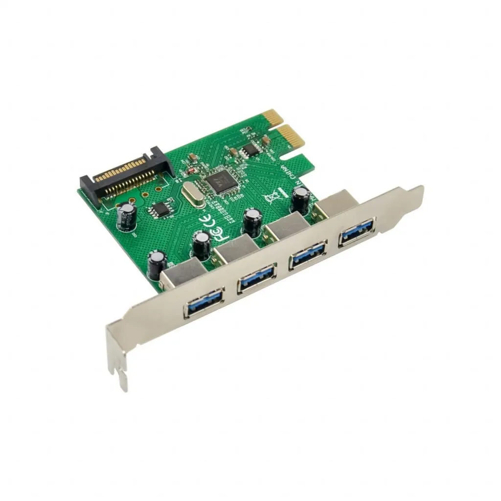 Microconnect PCIe USB 3.0 uitbreidingskaart 4-poorts VL805
