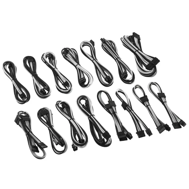 CableMod E-Series ModMesh kabelset zwart-wit EVGA