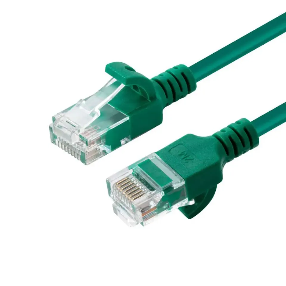 Microconnect CAT6a U/UTP Slim netwerkkabel 0,15m groen