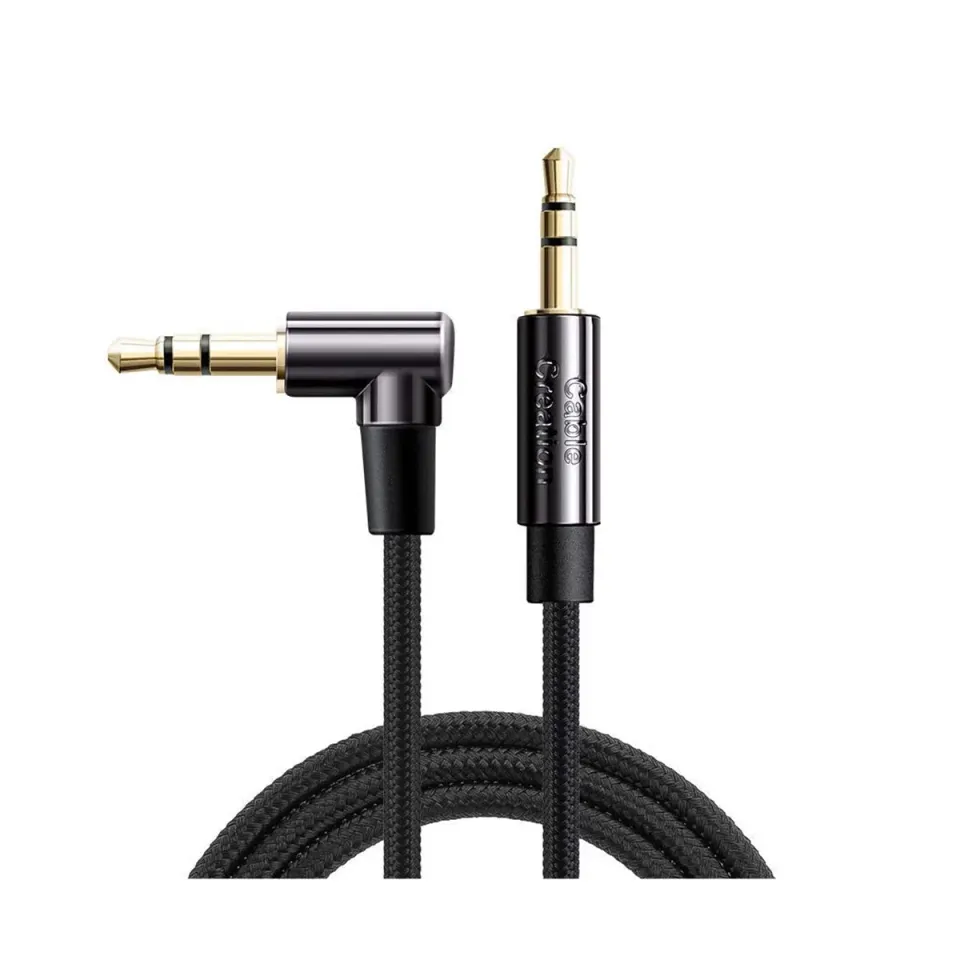 CableCreation 3,5mm Audiokabel Nylon 0,9m haaks