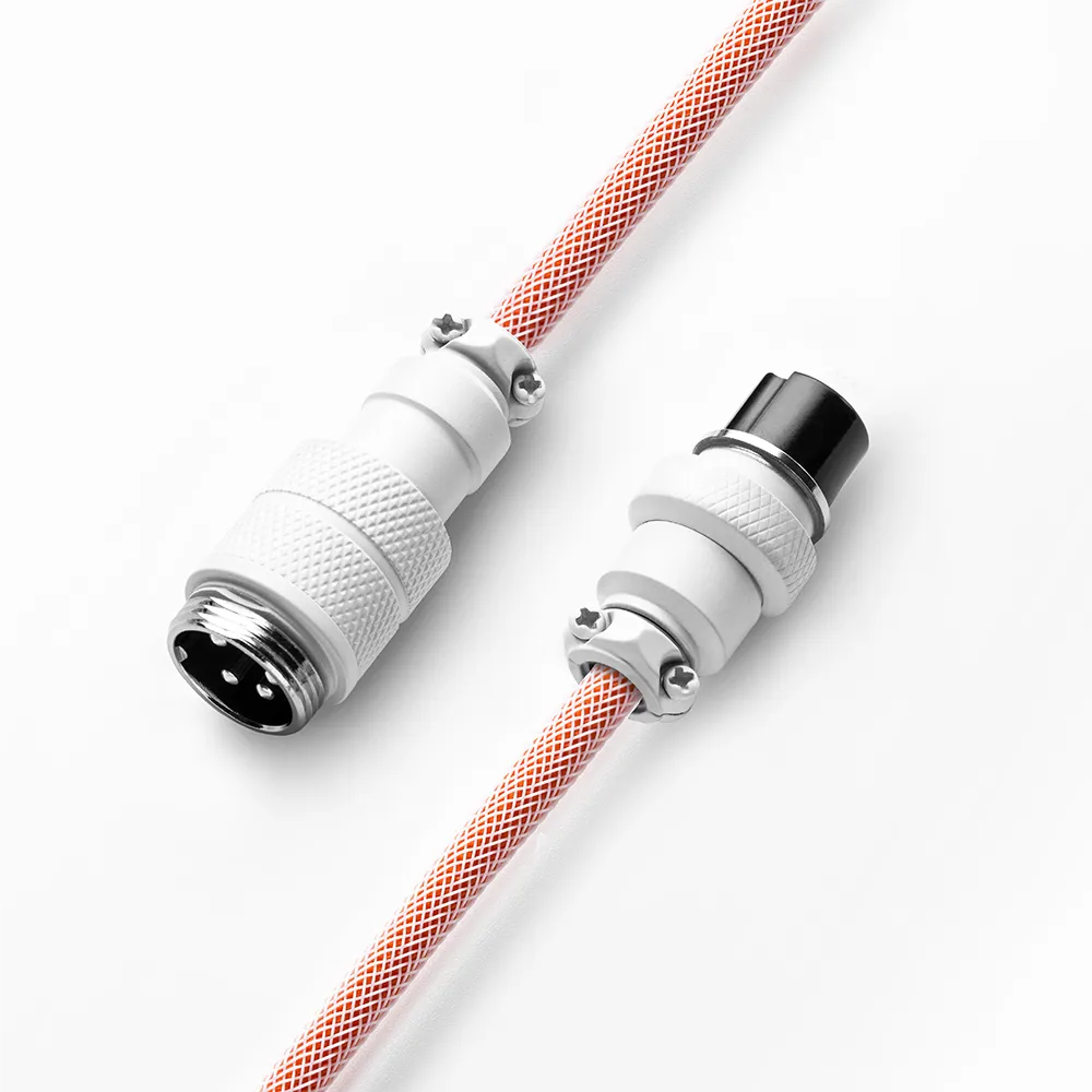 CableMod Pro Coiled toetsenbordkabel orangesicle 150cm USB-C