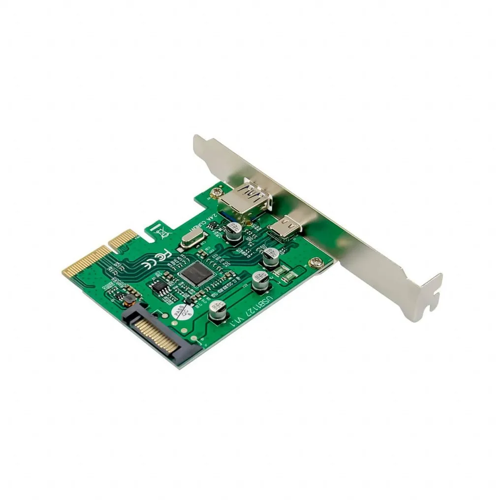 Microconnect PCI Express USB 3.1 kaart Type-C Type-A