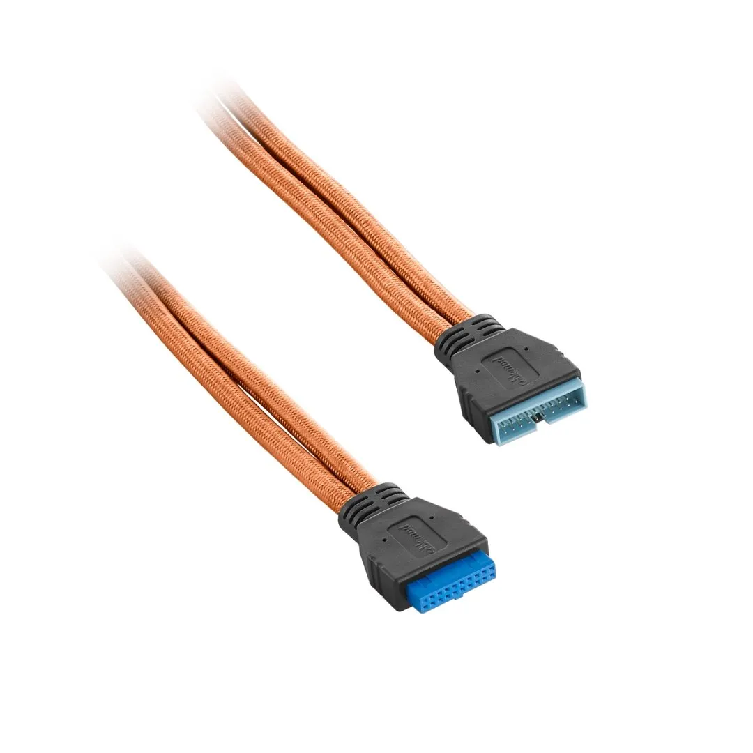 CableMod ModFlex interne USB 3.0 verlengkabel 50cm oranje