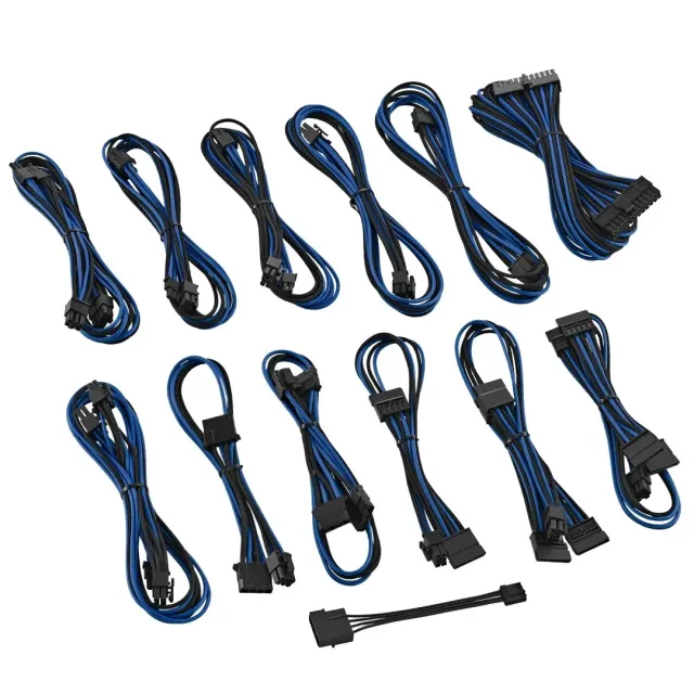 CableMod ST-Series Silverstone kabelset zwart-blauw
