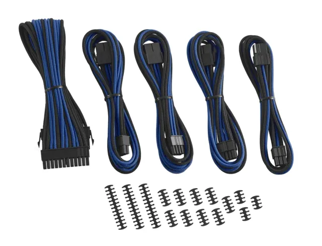 CableMod Classic ModFlex 8+6 verlengkabelset zwart blauw