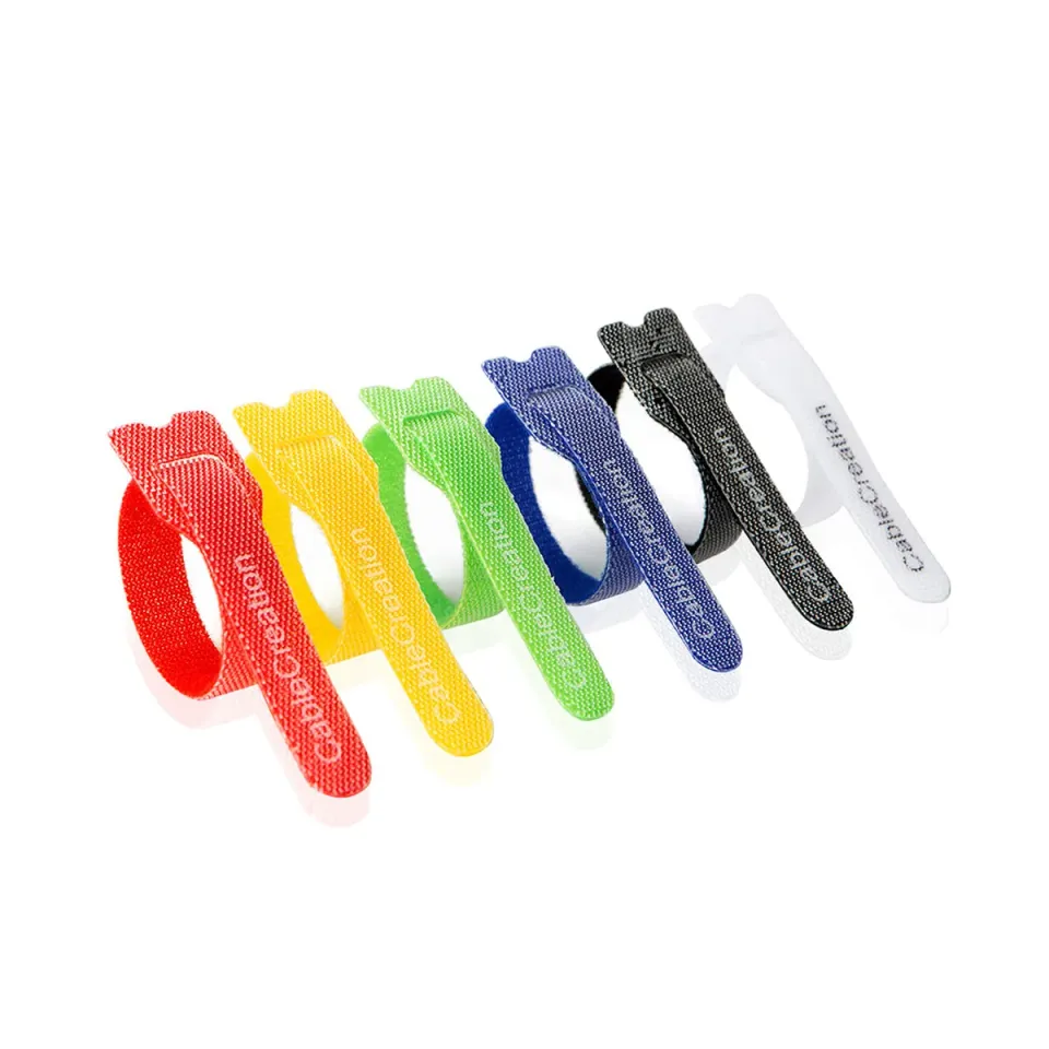 CableCreation kabelbinders klittenband gekleurd 60 stuks
