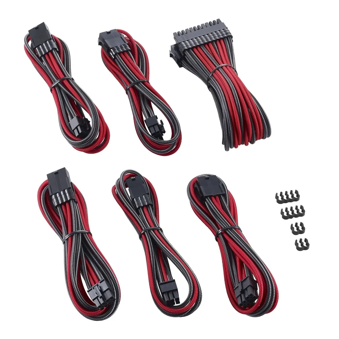 CableMod PRO ModMesh kabelverlengset carbon rood ATX