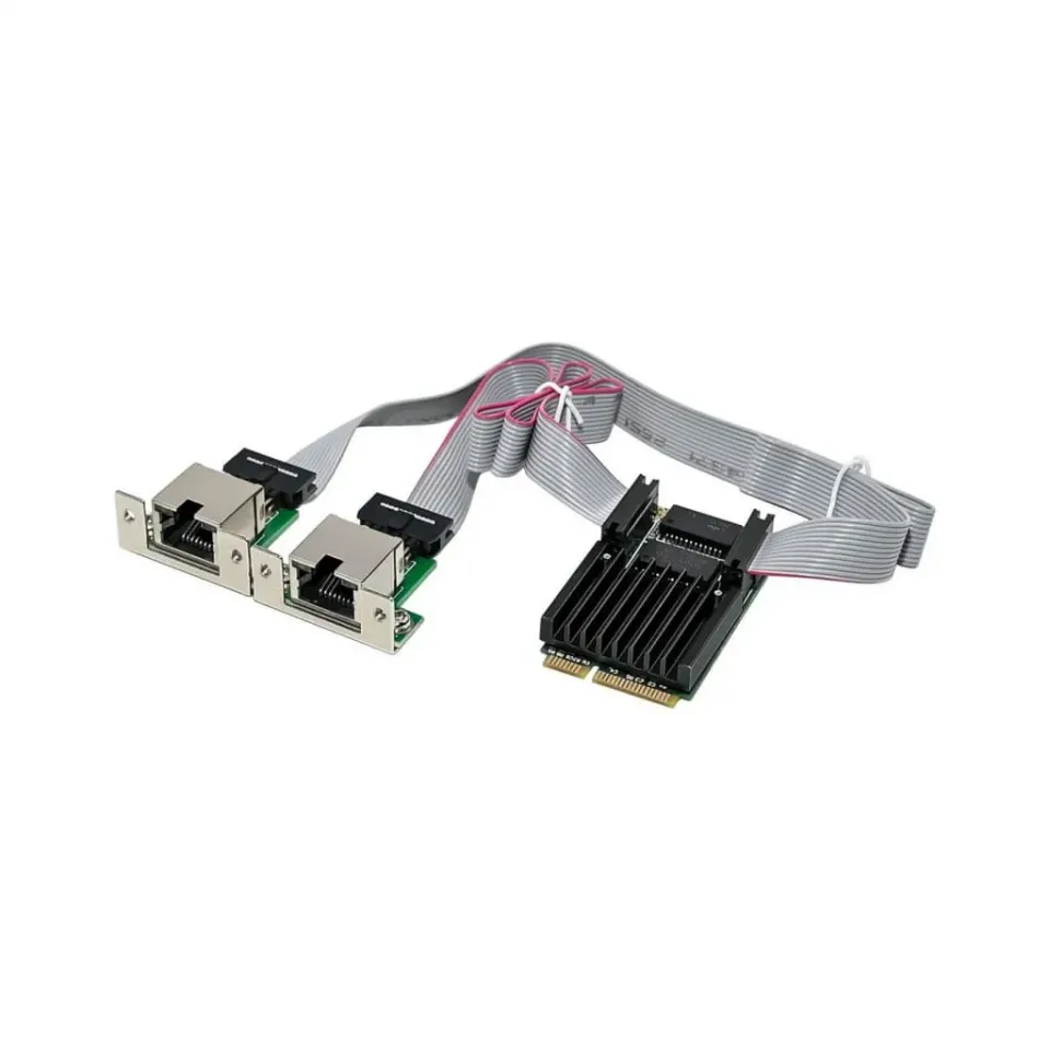 Microconnect 8111H Mini PCIe netwerkkaart dual RJ45 1G