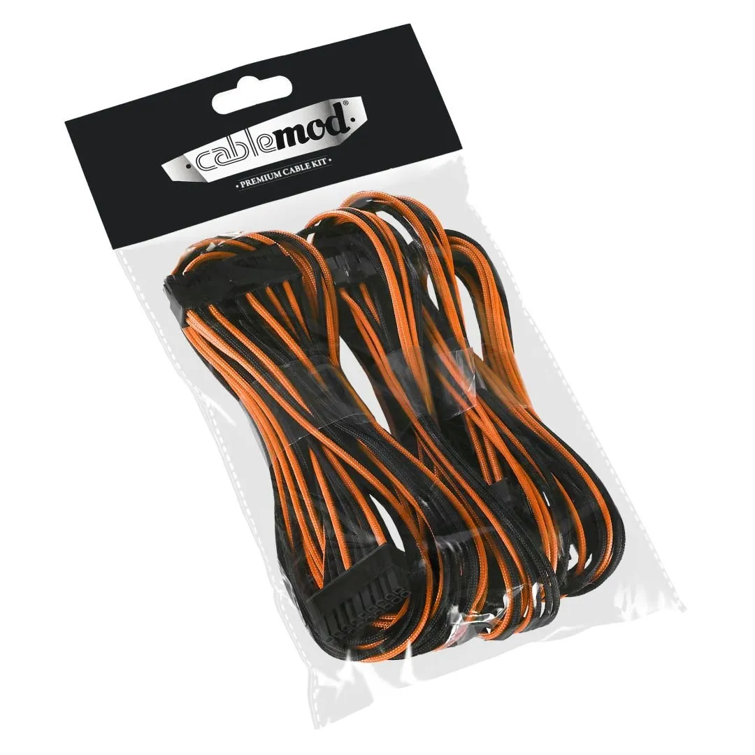 CableMod C-Series Basic kabelset Corsair RM zwart oranje
