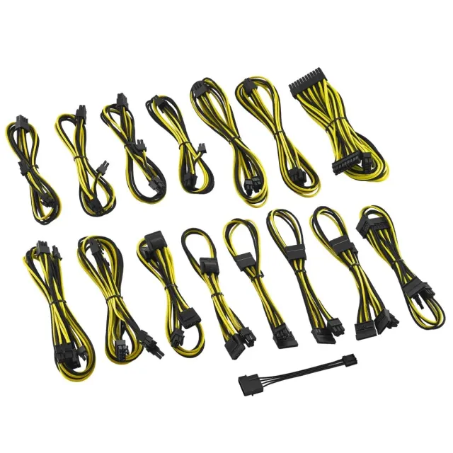 CableMod E-Series ModFlex kabelset zwart-geel voor EVGA GS PS