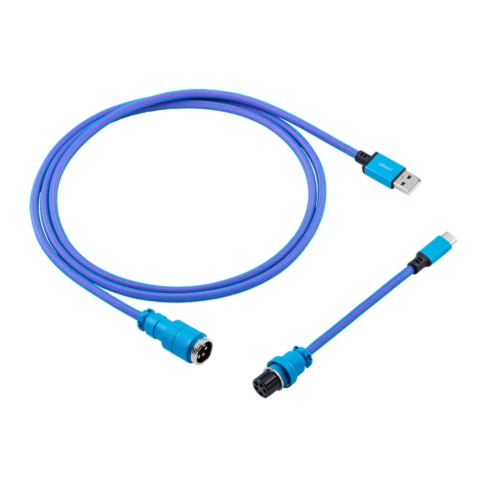 CableMod Pro toetsenbordkabel USB-A/USB-C 150cm galaxy blauw