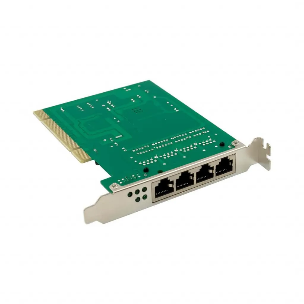 Microconnect PCI netwerkkaart Quad-RJ45 1Gbit