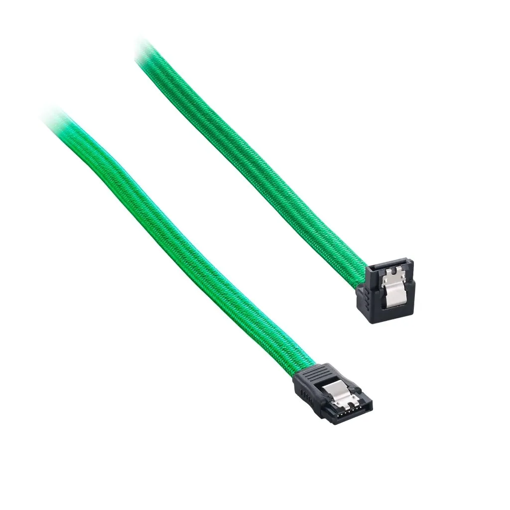 CableMod ModFlex SATA kabel 30cm groen haaks