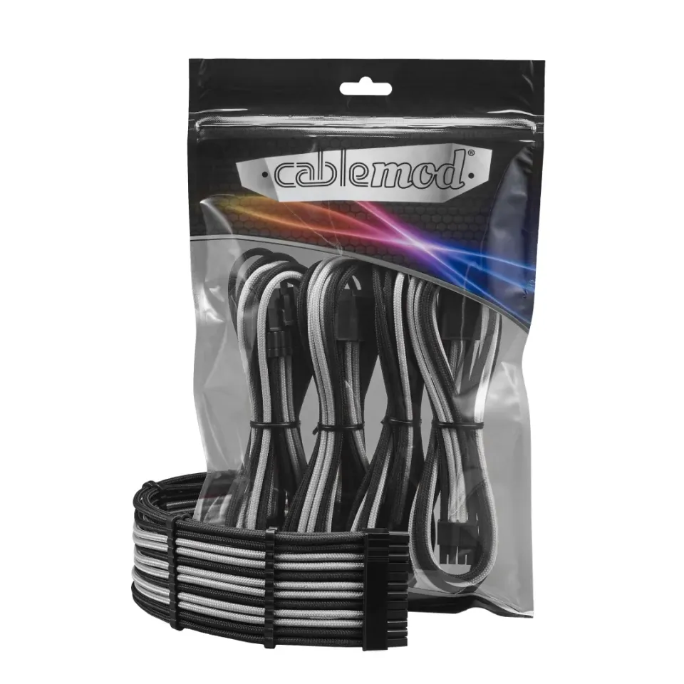 CableMod PRO ModFlex verlengkabel kit 8+6 zwart-zilver