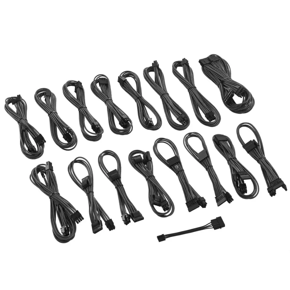 CableMod C-Series ModMesh kabelset Corsair RM AXi HXi carbon