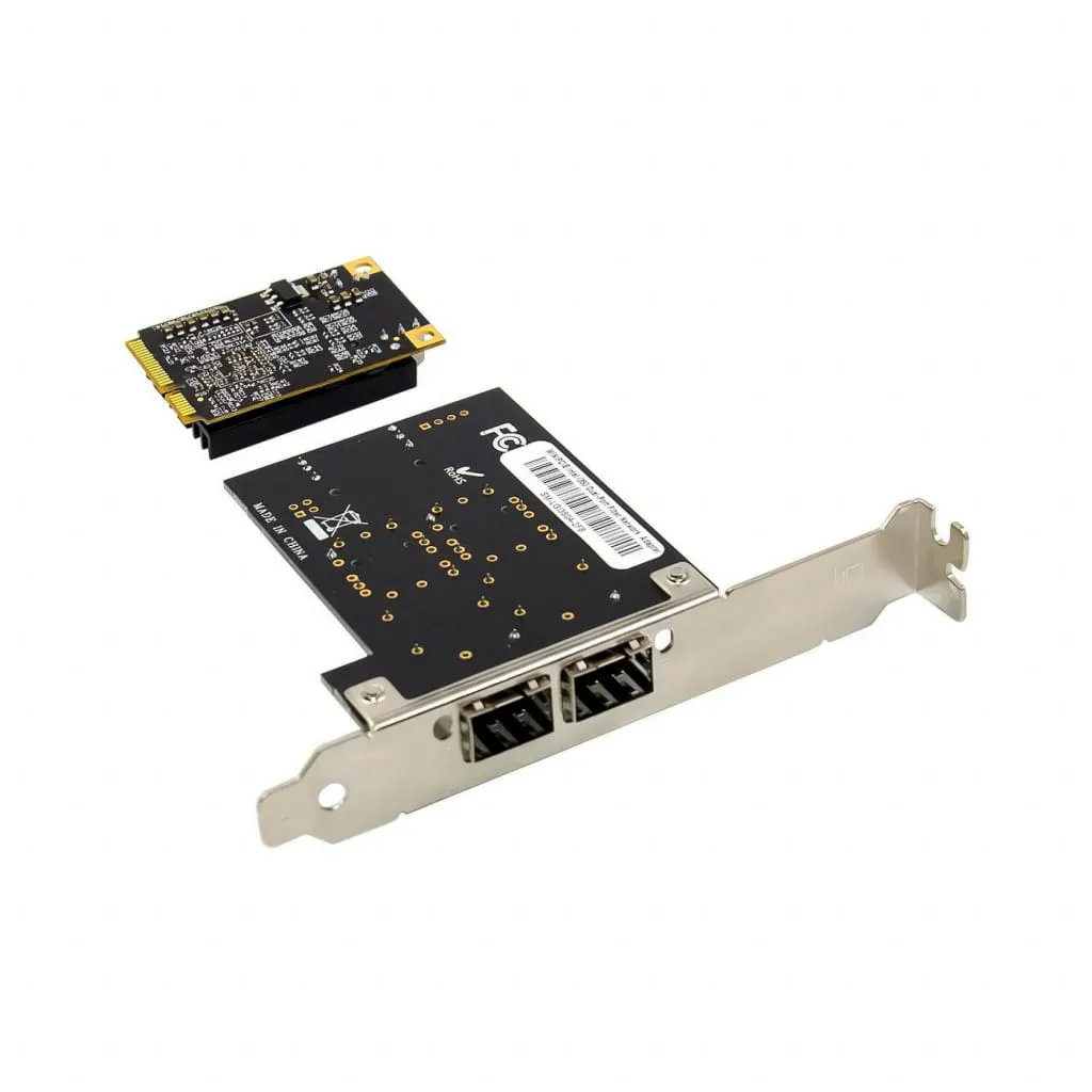 Microconnect 82583-D-E netwerkkaart mini PCIe dual 1G RJ45