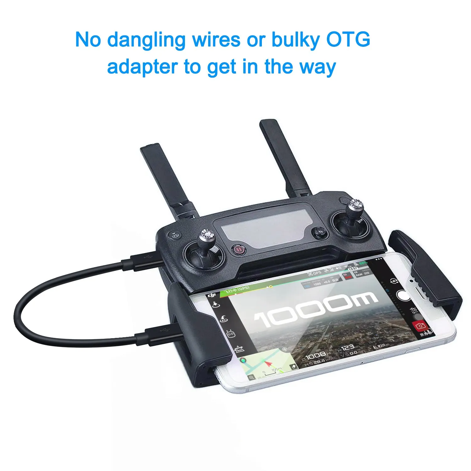 CableCreation Micro USB OTG kabel 20cm voor drone