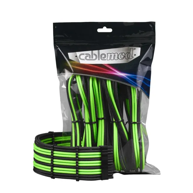 CableMod PRO ModMesh Extension Kit kabelset zwart/lichtgroen