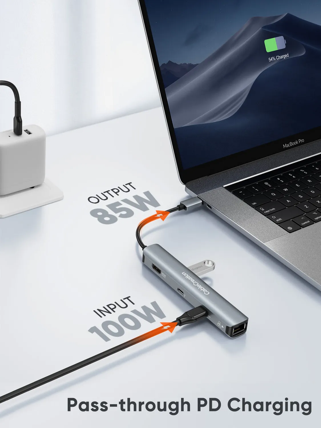 CableCreation 6-in-1 Type-C Multi-Port Adapter hub 4K ethernet