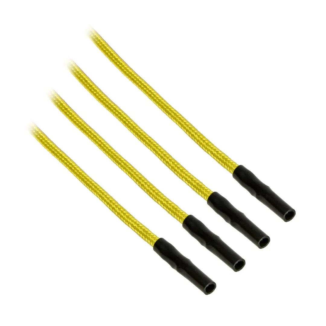 CableMod ModFlex sleeved wires geel 40cm 4-pack