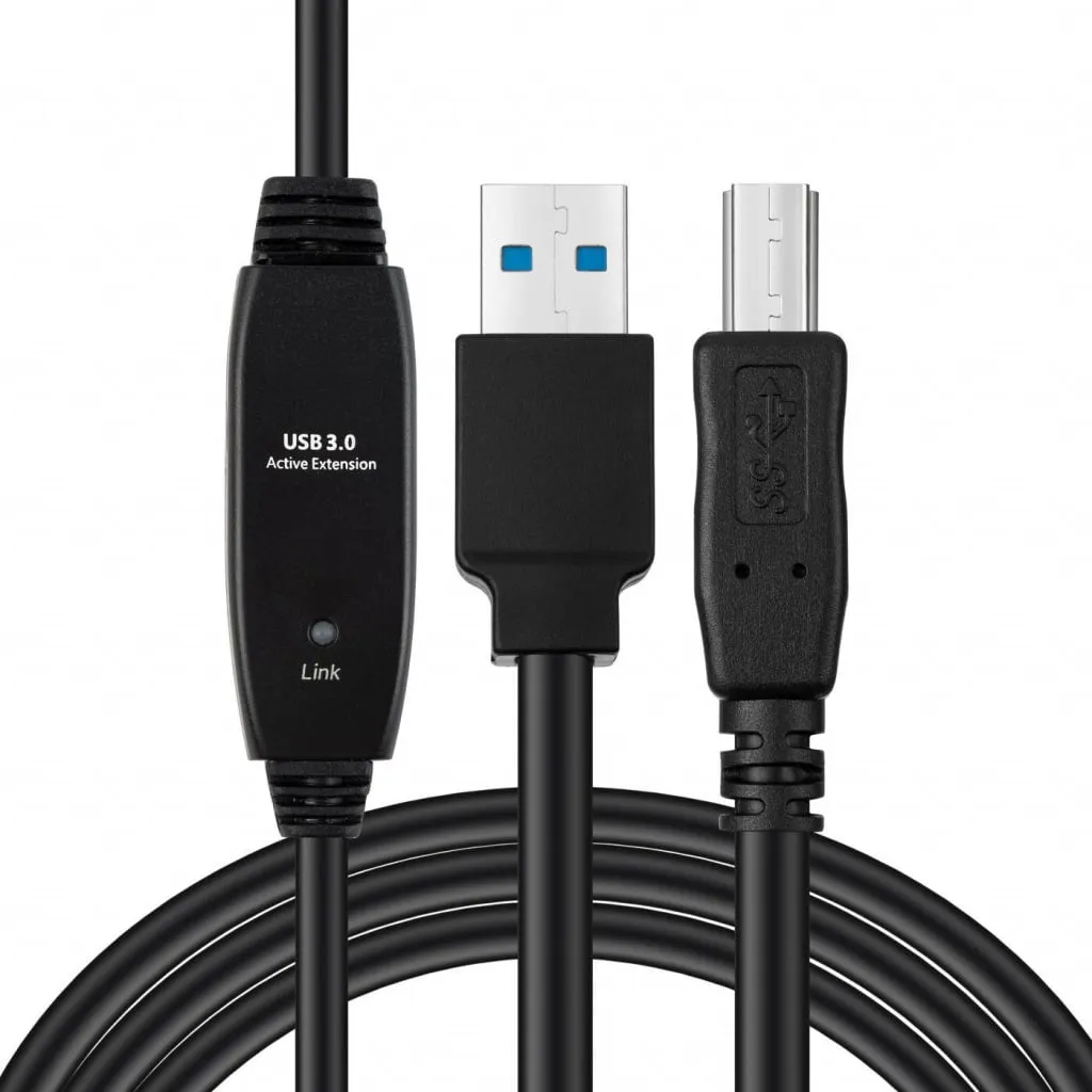 Microconnect USB 3.2 Gen1 actieve kabel 10m zwart