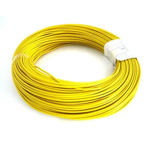 T.E.G. PVC montagesnoer 0,7mm² draad geel