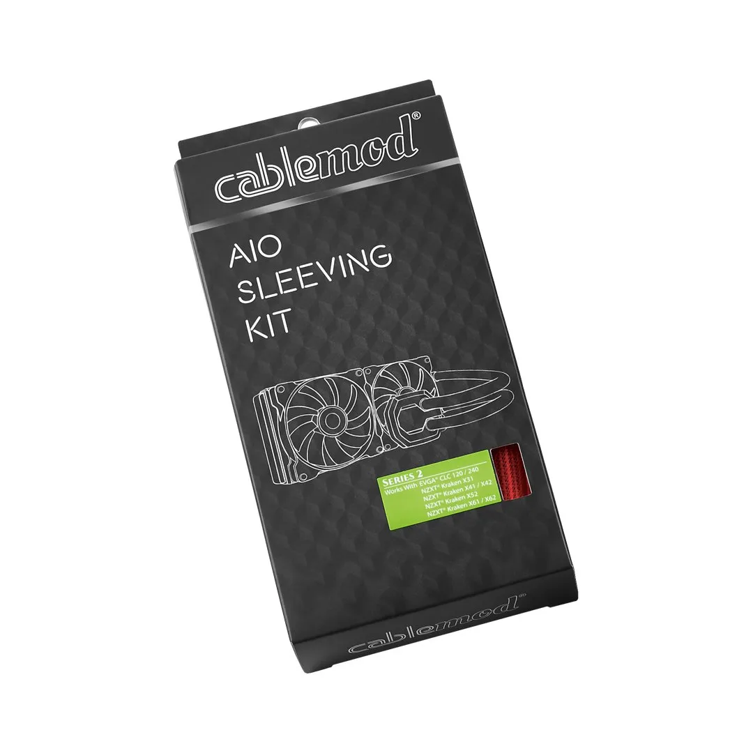 CableMod Series 2 AIO sleeving set rood NZXT Corsair EVGA