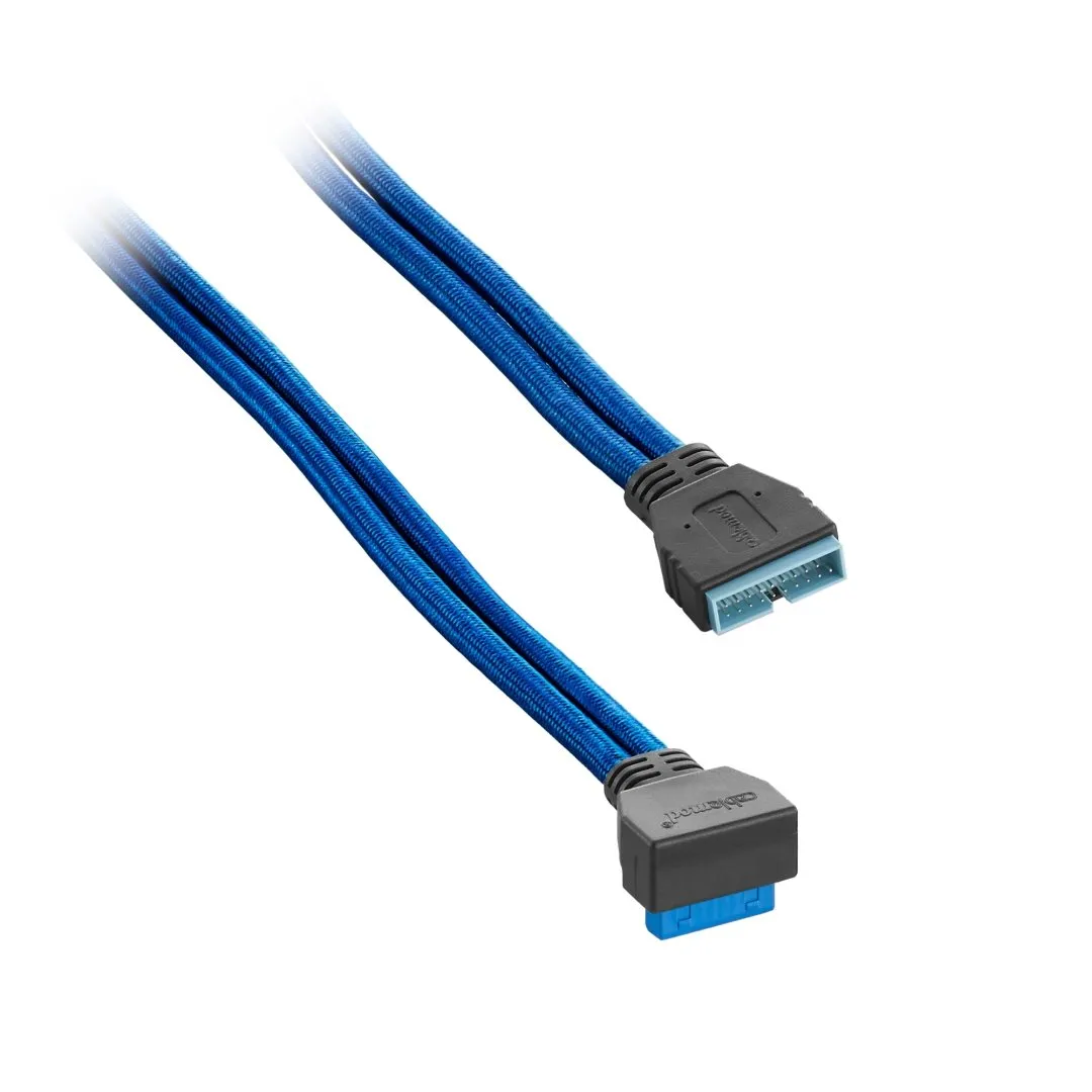 CableMod ModFlex Right Angle USB 3.0 verlengkabel 50cm blauw