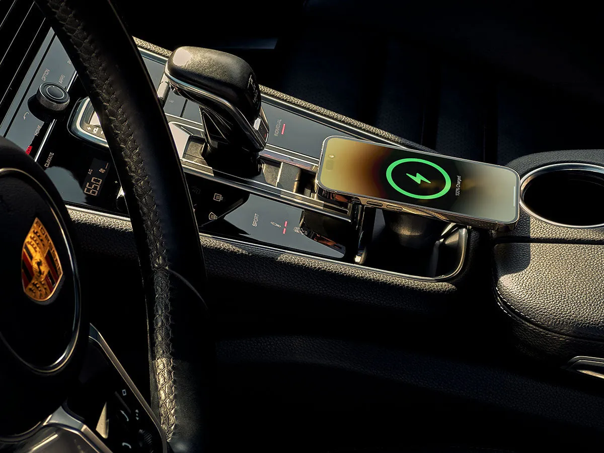 IQwire MagSafe draadloze autolader Porsche Panamera 971 console