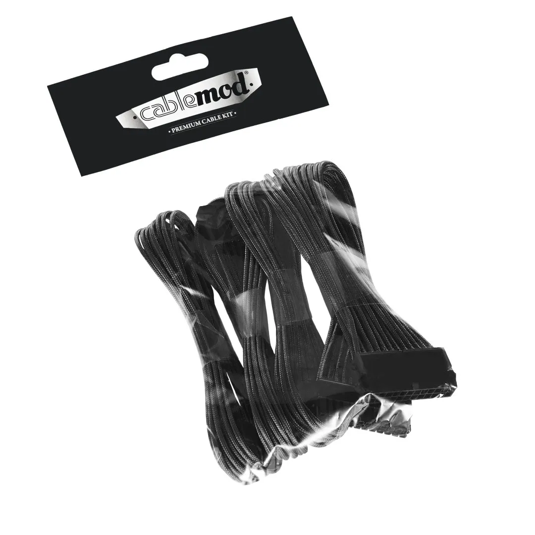 CableMod ModFlex Basic kabel extensionset zwart dual 6+2 pin
