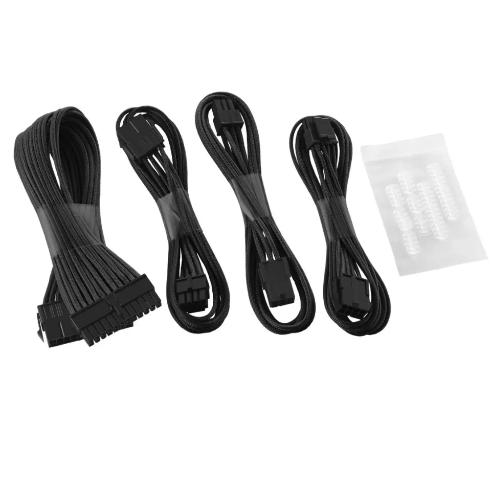 CableMod Classic ModFlex Basic Kabelverlenging Set 8+6 zwart