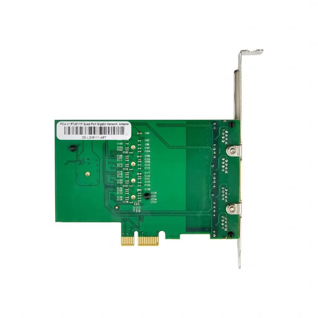 Microconnect RTL8111F netwerkkaart PCIe 4x RJ45 Gigabit