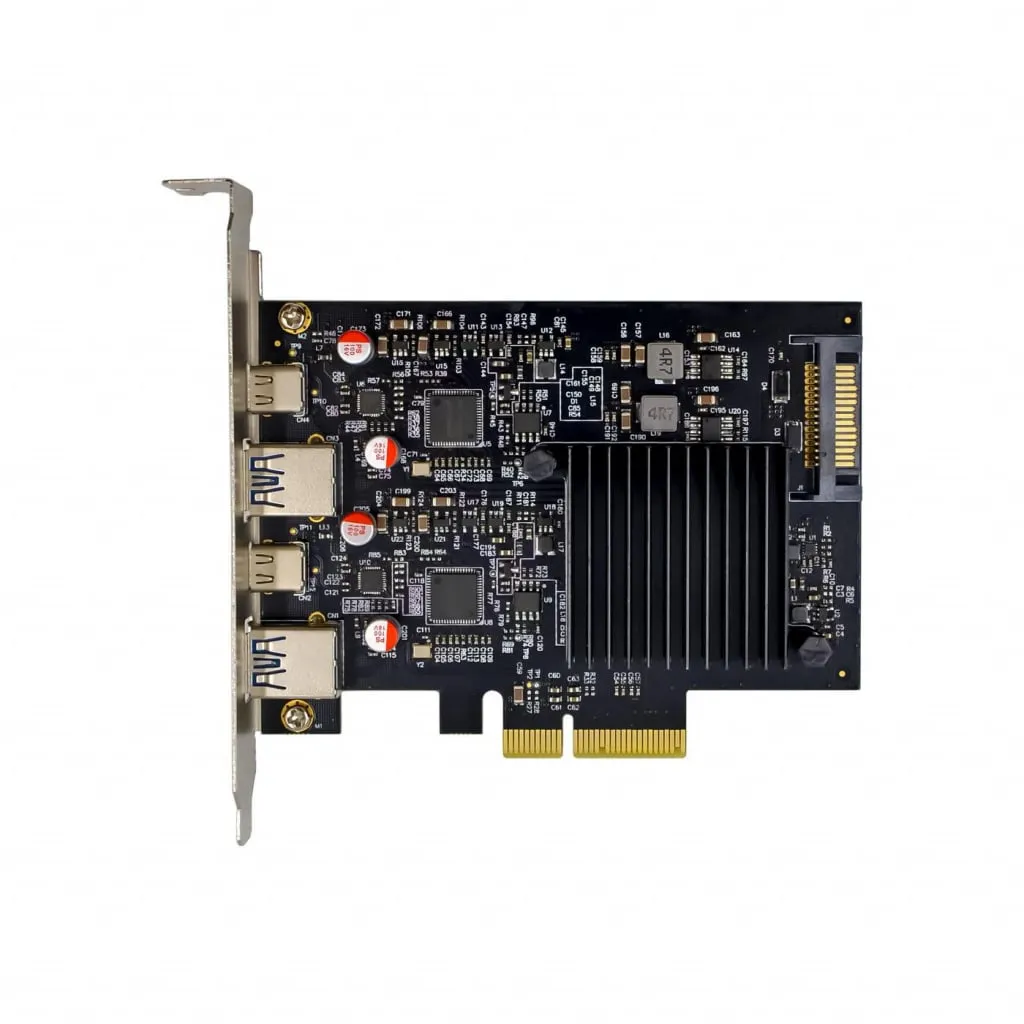 Microconnect ASM3142 PCIe uitbreidingskaart USB-C USB-A 10Gbps