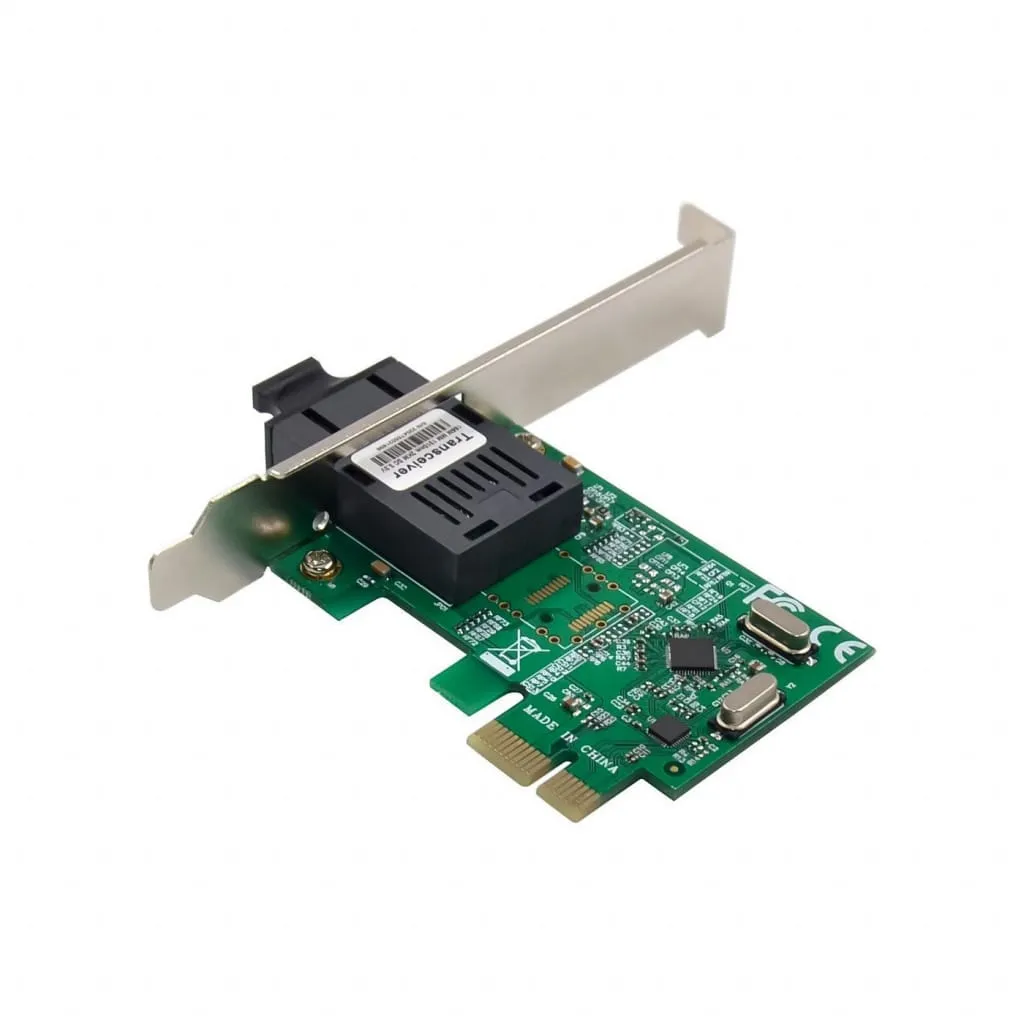 Microconnect RTL8106E netwerkkaart PCIe x1 100M SC