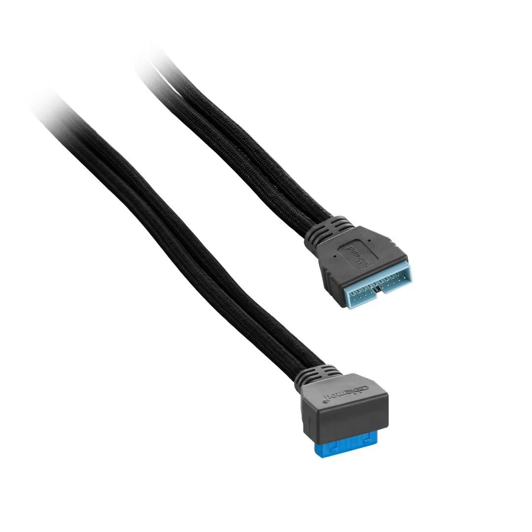 CableMod ModFlex interne USB 3.0 kabel haaks 50cm zwart