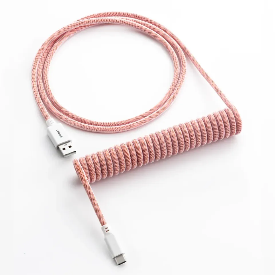 CableMod Classic Coiled toetsenbordkabel 150cm Orangesicle USB-C