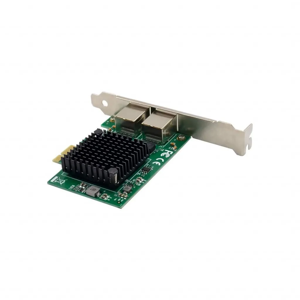 Microconnect 82571 netwerkkaart PCIe Dual-RJ45