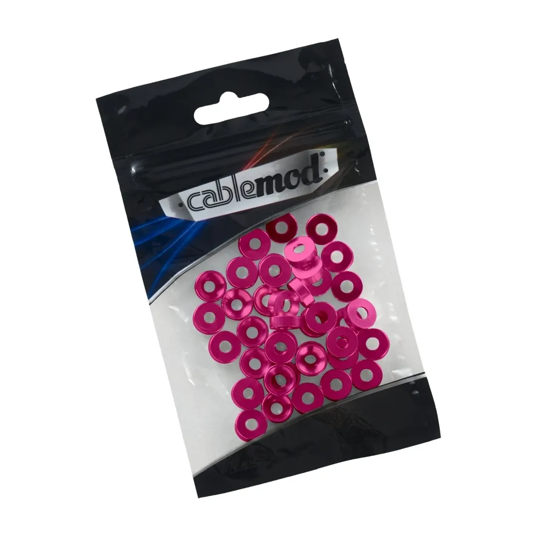 CableMod M3.5 aluminium ringen 40 stuks roze