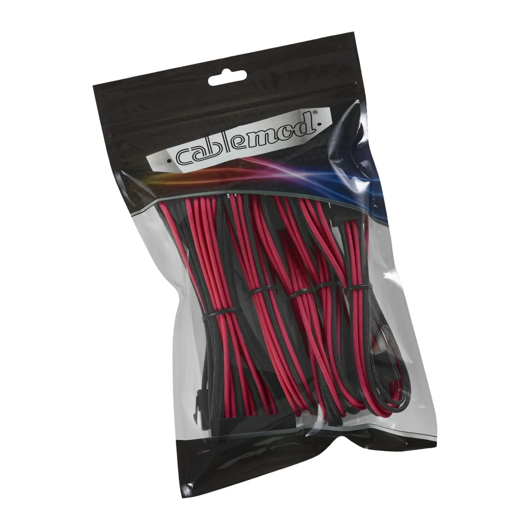 CableMod Classic ModMesh extension kit zwart/rood 5-delig